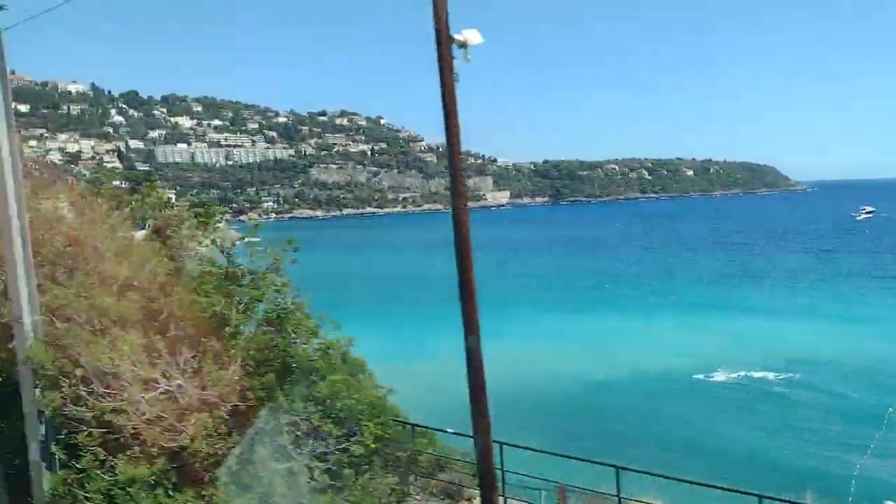 On the train from Monaco to Menton