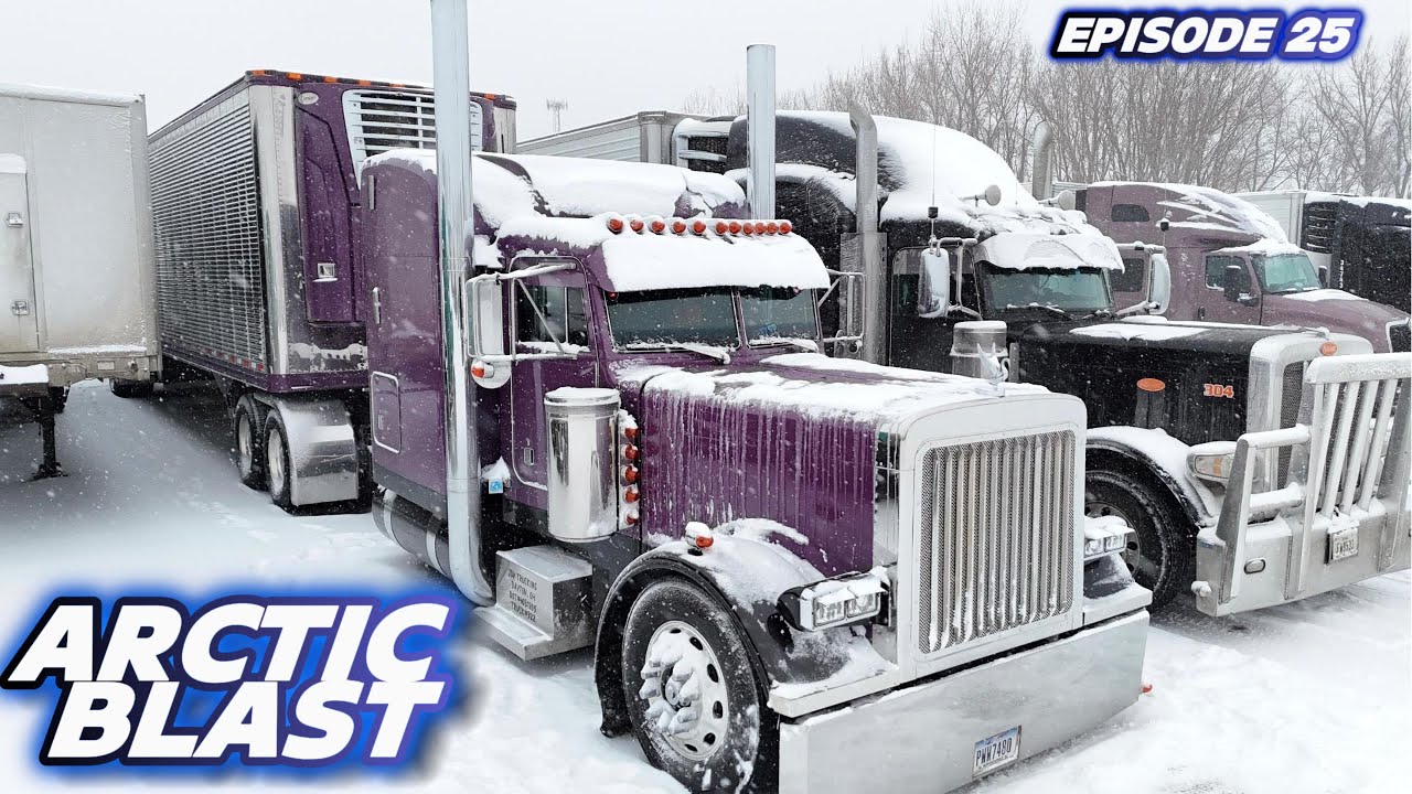 Arctic Blast Across The Midwest|8inches Of Snow|Locked Out Of My Pete|9 Weeks Down 14 More To Go|