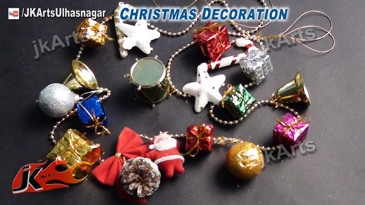 How to make Christmas Decoration Garland | DIY ROOM DECOR | JK Arts 458