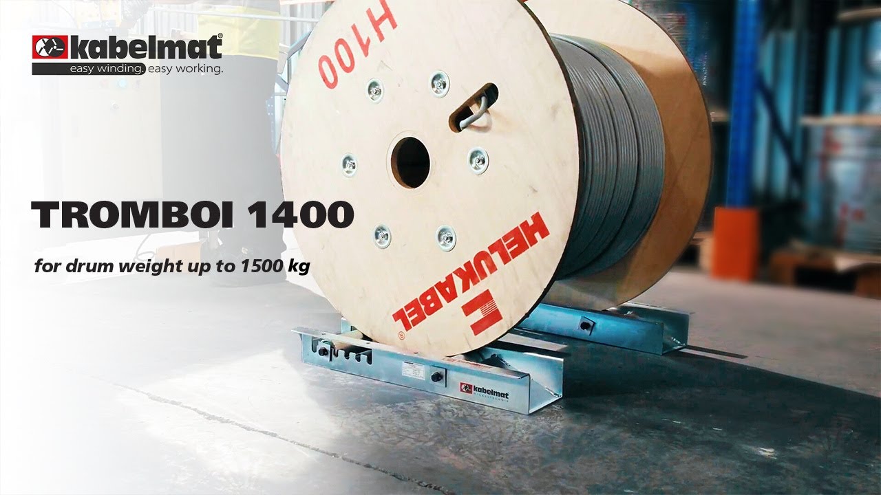 KABELMAT | TROMBOI 1400 - Máy Tháo Cáp Từ Drum | Cable Unwinder For Drums Weight Up To 1500 kg