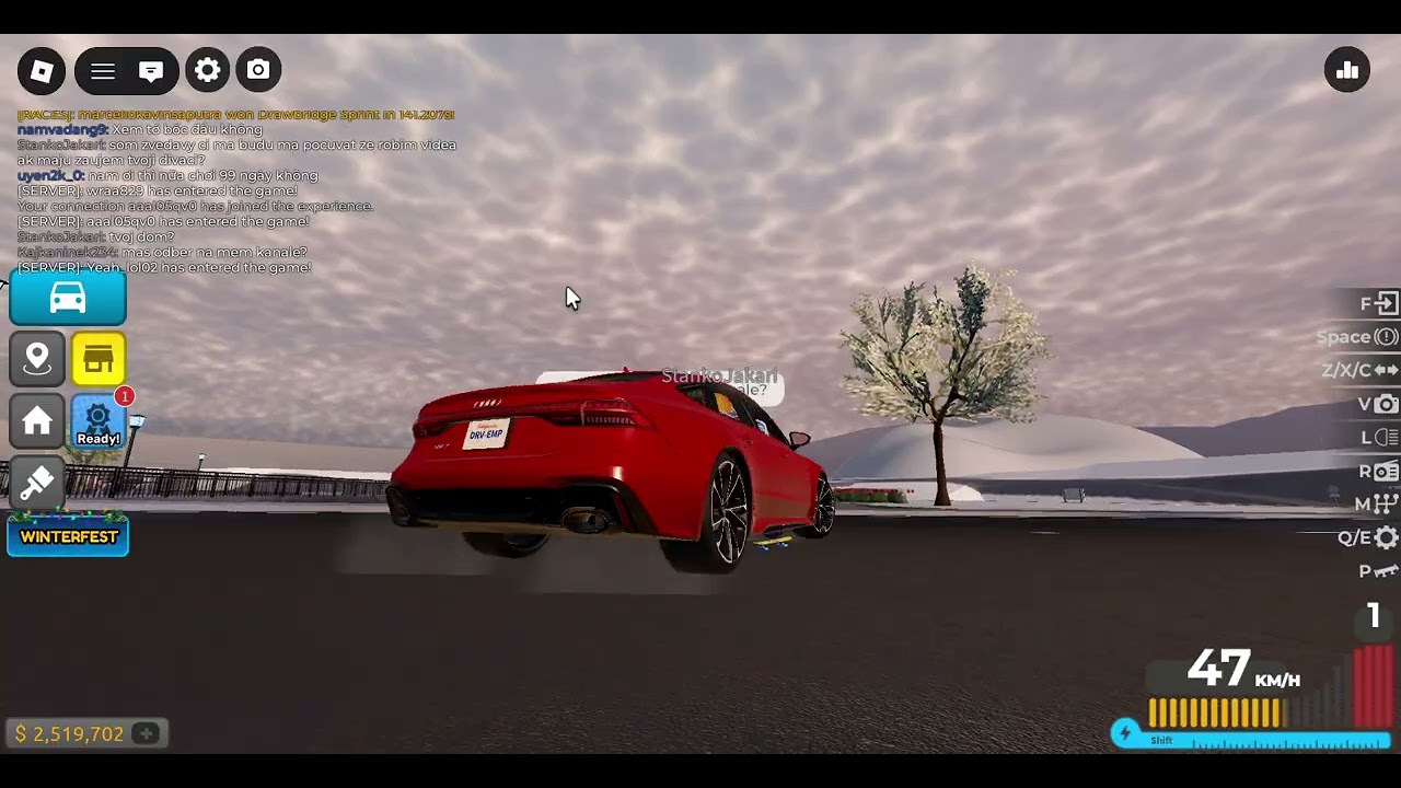 našel jsem fanouška v driving empire