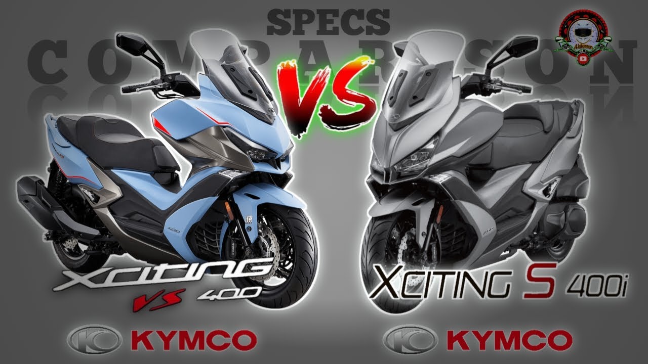 KYMCO XCITING VS 400 vs KYMCO XCITING S 400i SPECS COMPARISON
