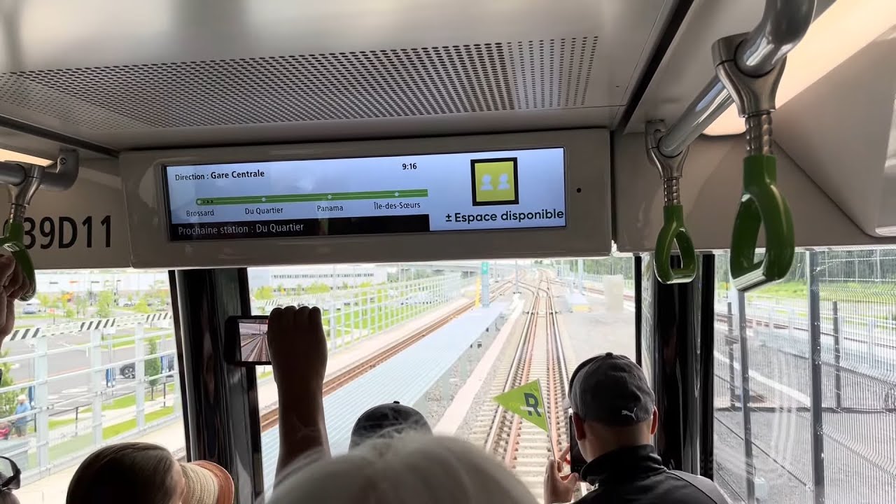 Montreal REM | First-Ever Public Departure from Brossard to Gare Centrale – Full Journey