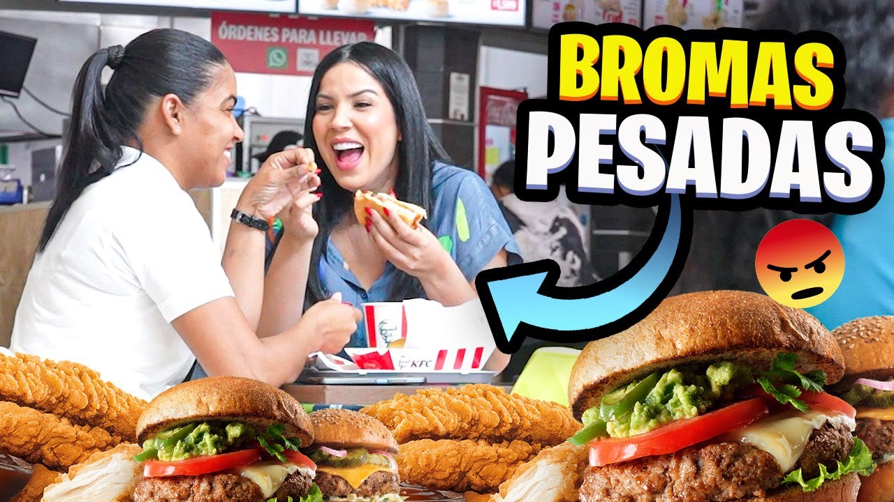 Comiendo COMIDA DE DESCONOCIDOS SIN PERMISO 🍔 Broma Pesada