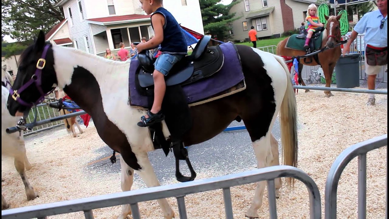 Pony ride at fair Bucks Kid