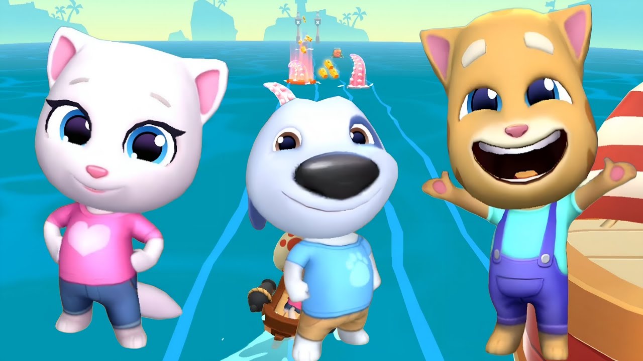 Talking Tom Gold Run 2 - Ginger, Angela, Hank - Full screen - LILU Gameplay (Android, iOS)