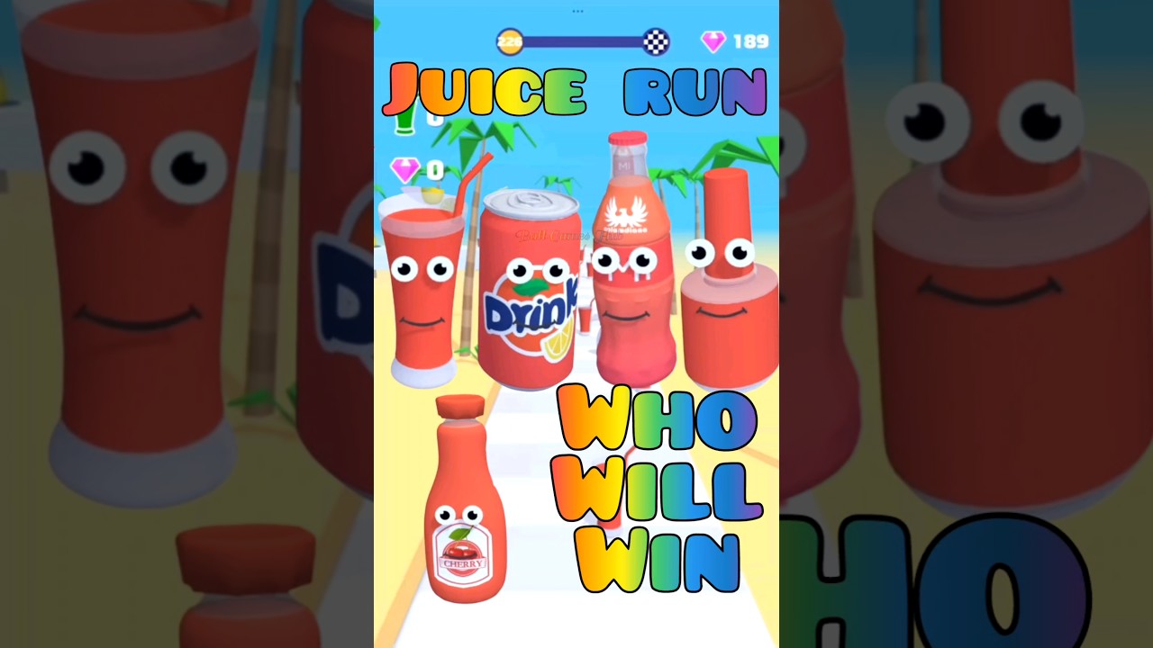 Juice Run 🧃 Crazy Fruit Merge Challenge | Super Satisfying Gameplay | #shorts #ballgameshub