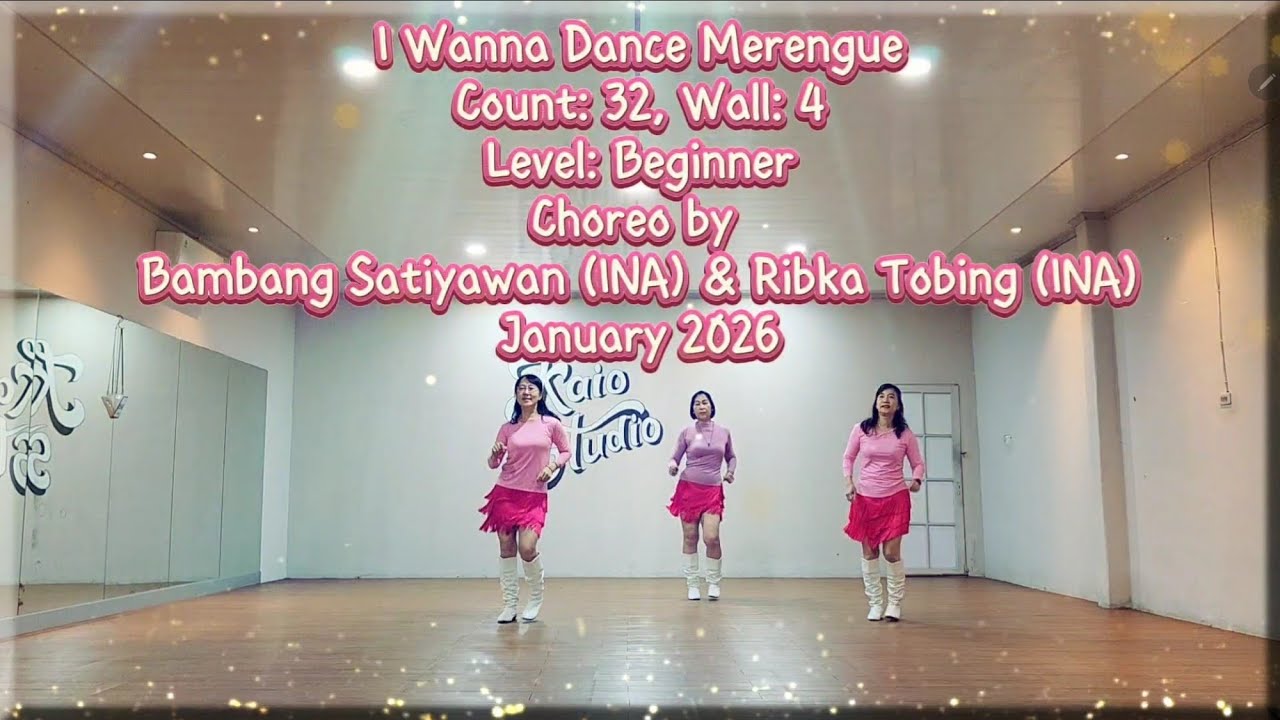 I WANNA DANCE MERENGUE LINEDANCE|CHOREO BY BAMBANG SATIYAWAN(INA)&RIBKA TOBING(INA)|@RosesLineDance 
