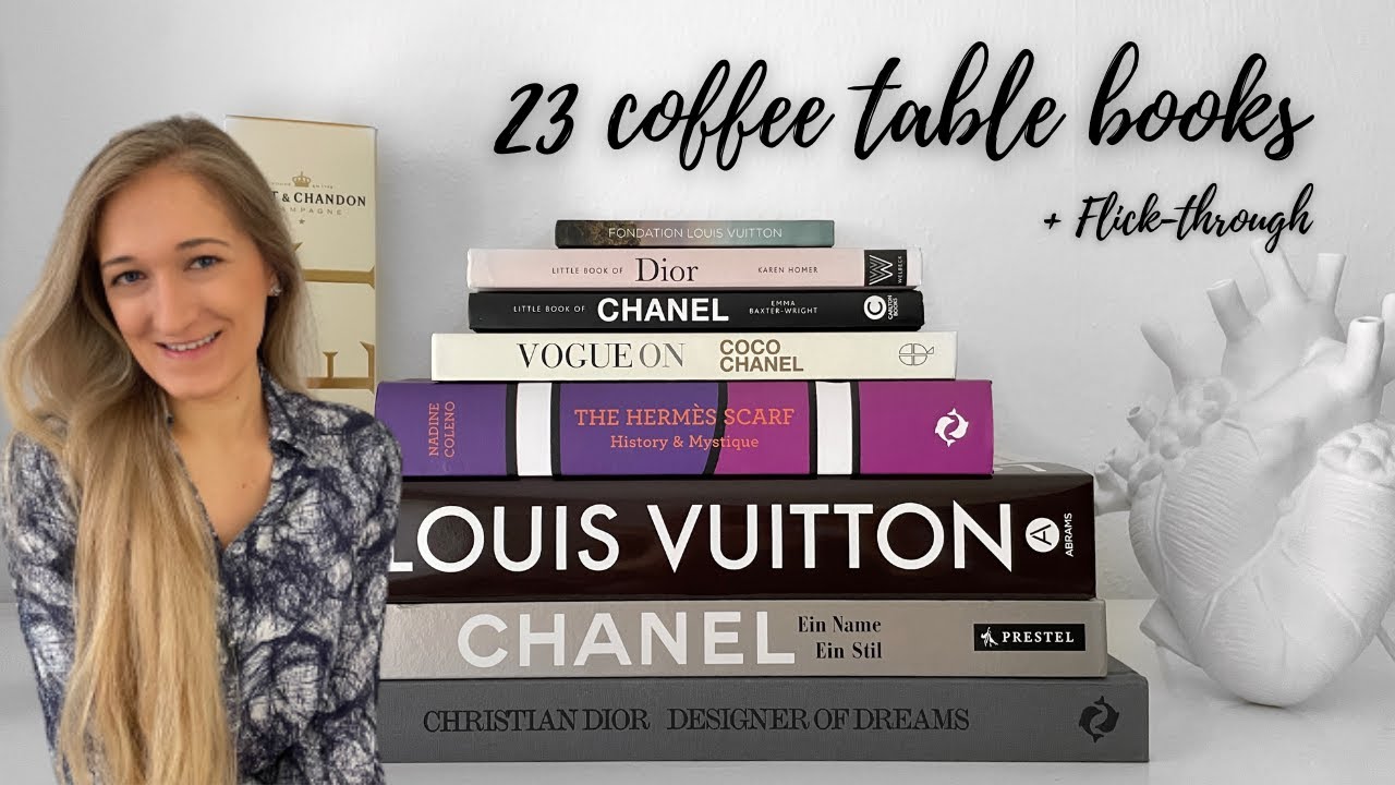 LUXURY COFFEE TABLE BOOK COLLECTION flick-through ft. Louis Vuitton Chanel Megan Hess | Lesley Adina