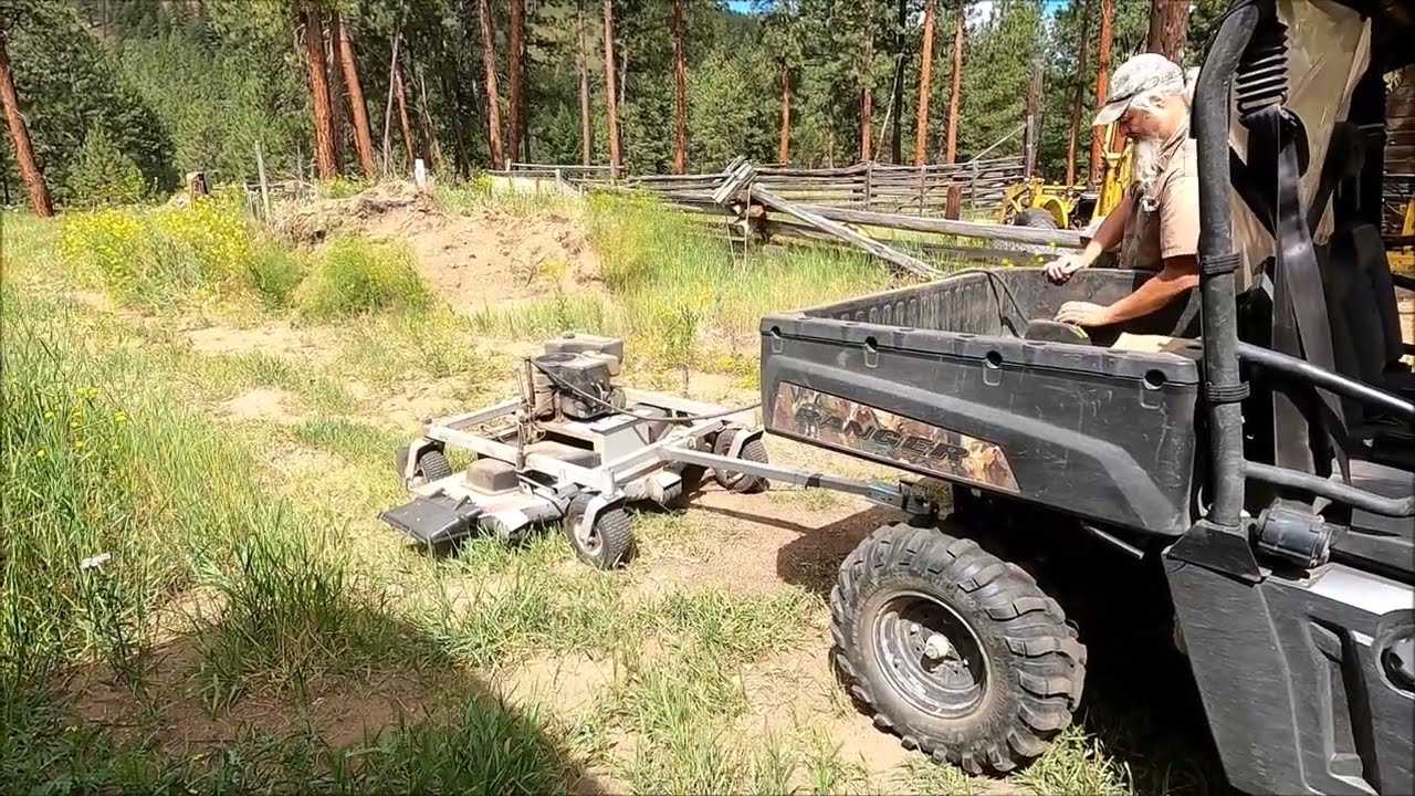 Deadfall Trees | New Visitor | UTV Lawn Mowing with Polaris Ranger and Swisher