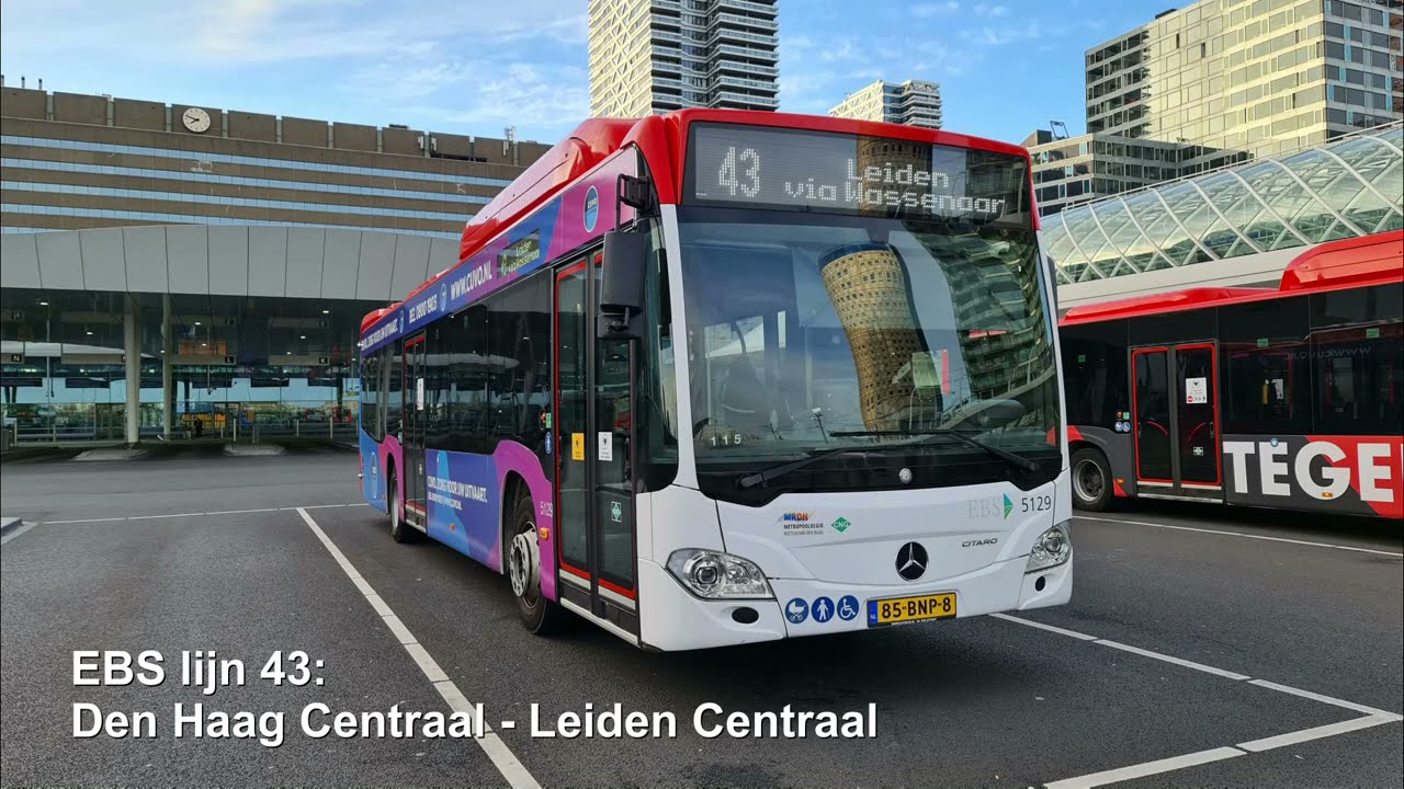 EBS lijn 43: Den Haag Centraal - Leiden Centraal | 2021
