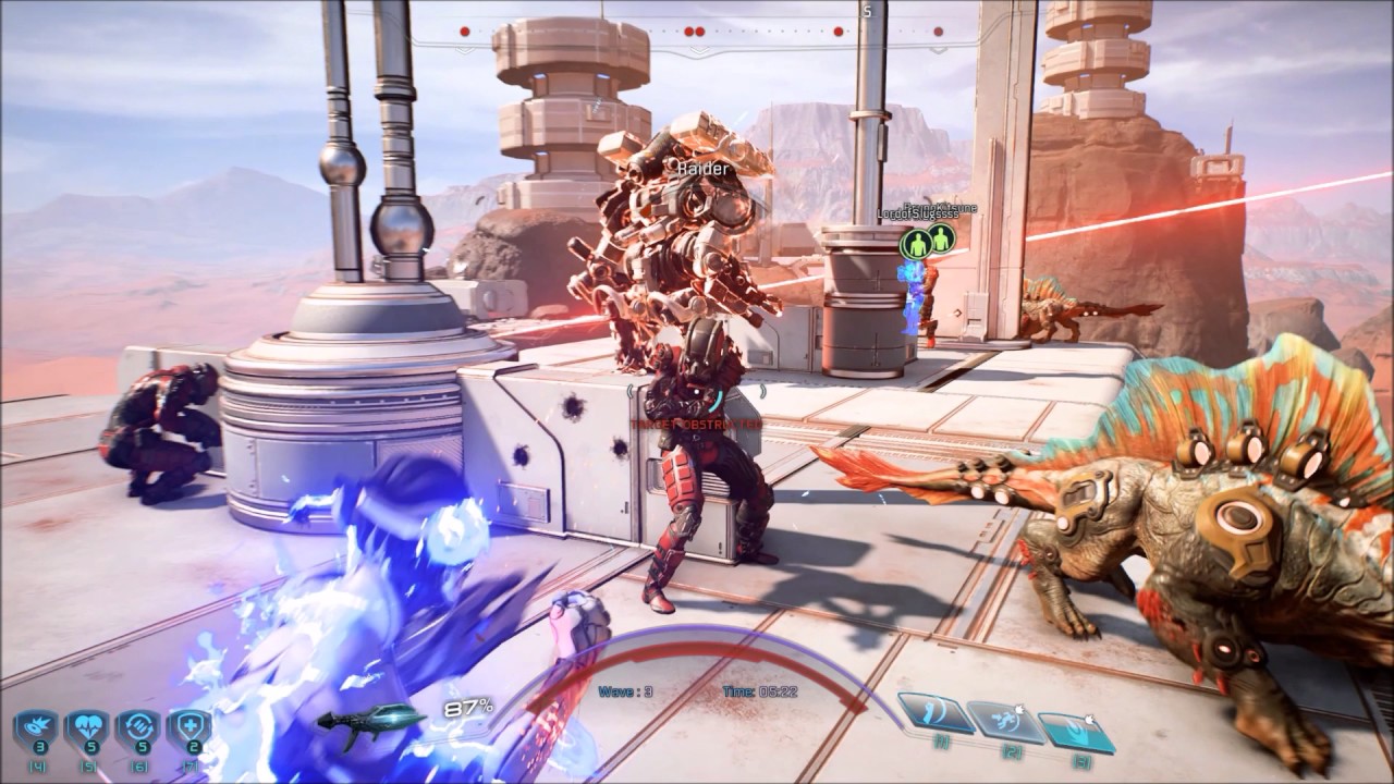 Asari Duelist lvl 20 Gold Gameplay (Mass Effect: Andromeda Multiplayer)