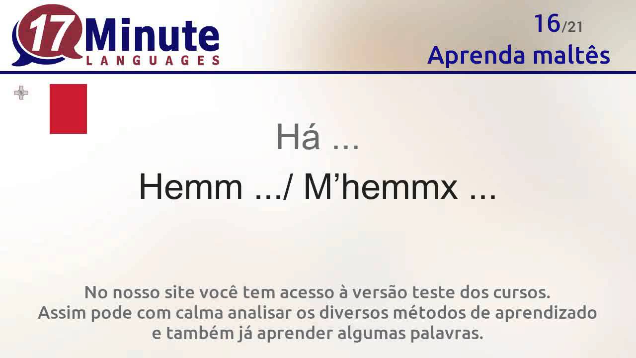 Aprender maltês (vídeo-aula grátis!)