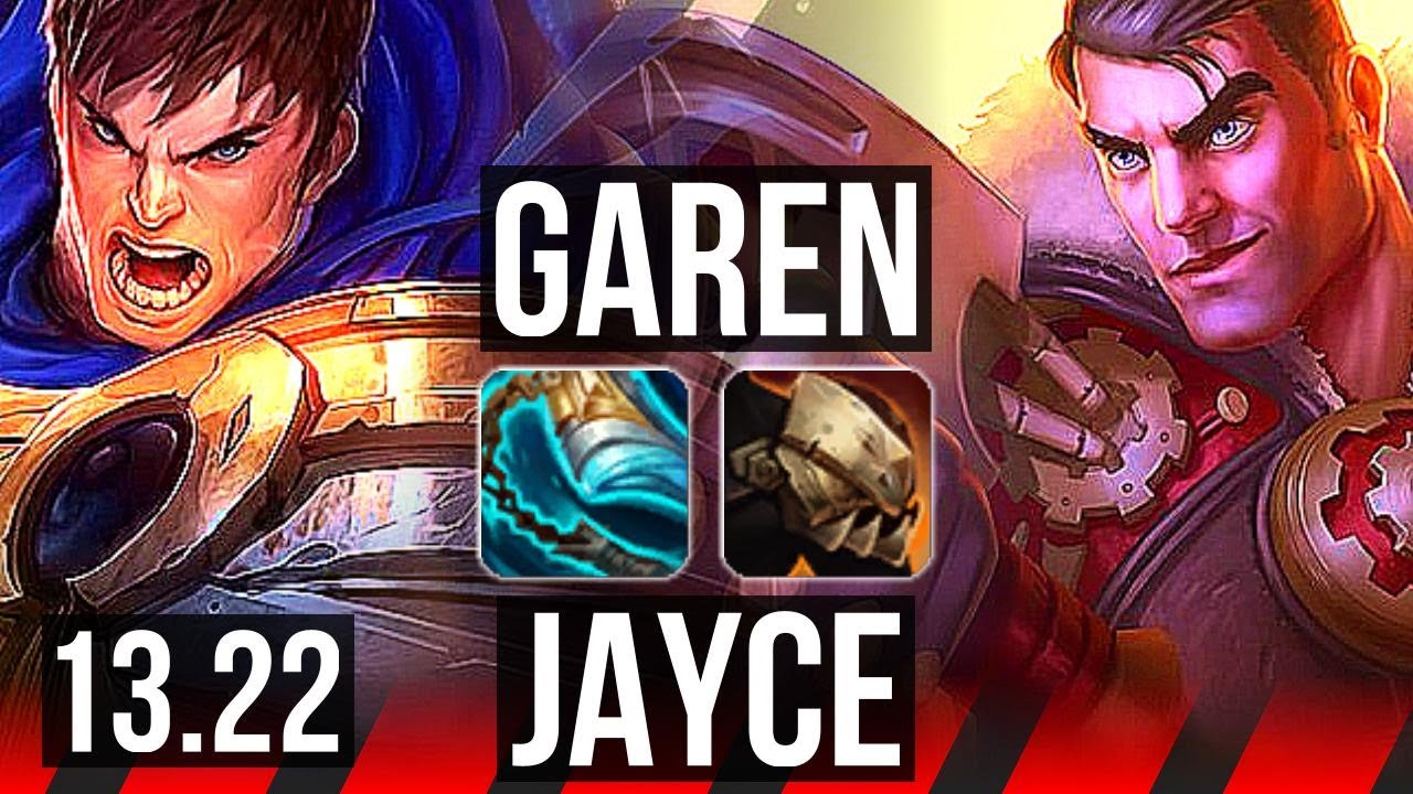 GAREN vs JAYCE (TOP) | 4/0/8, 3.0M mastery, 700+ games | KR Master | 13.22