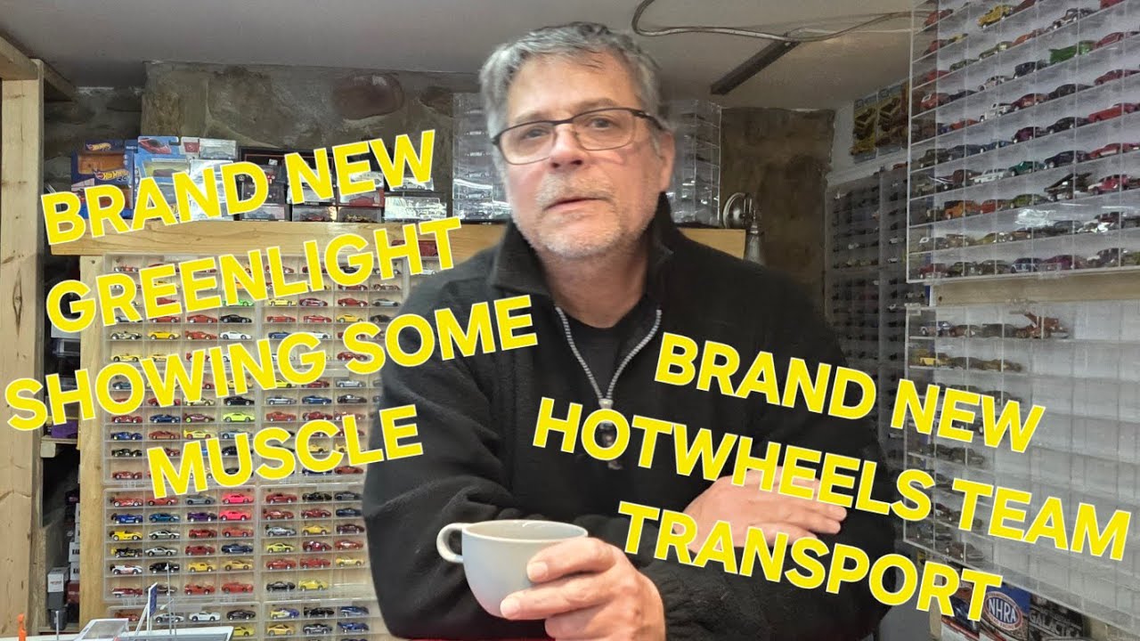 Brand new 1/64 Greenlight, new look and some big muscle also brand new Hotwheels team transport