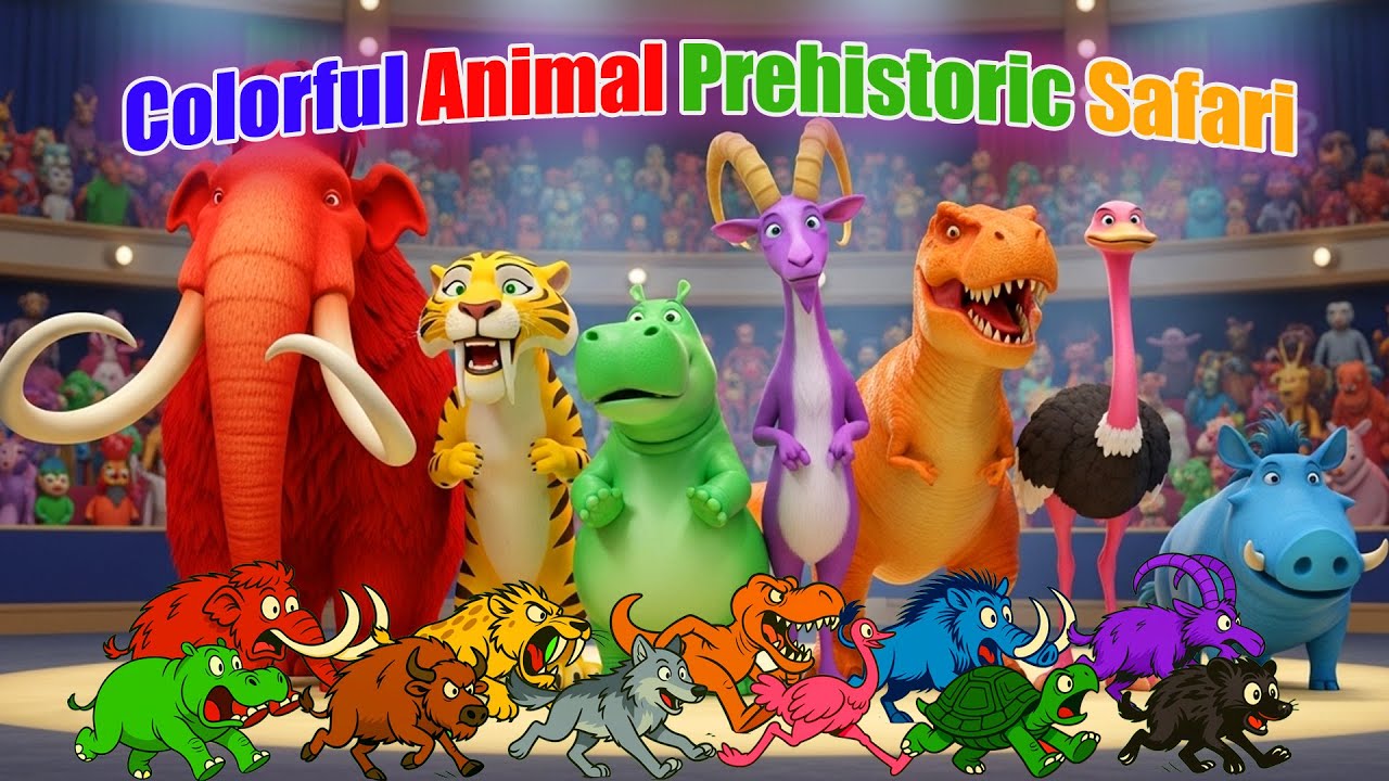 Colorful Animal Prehistoric Safari | Magic Prehistoric | Zazzy Melody