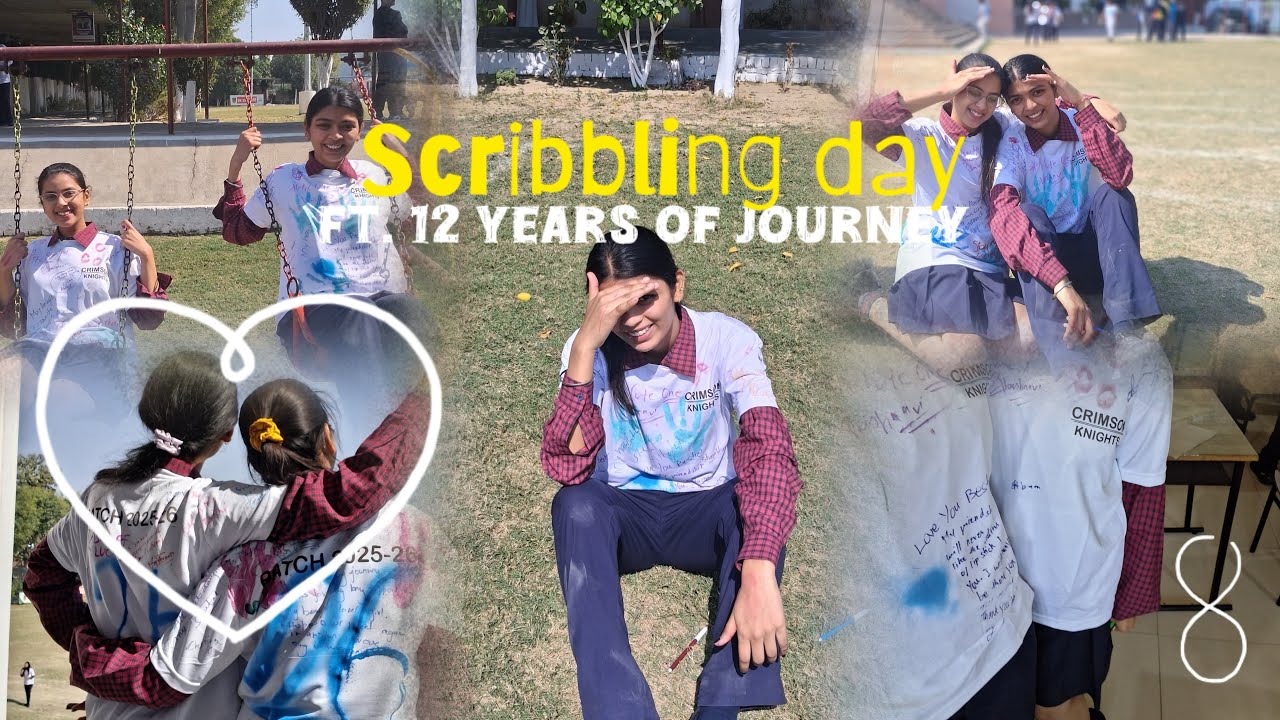 Last day of school | Ft.Scribble day | Jiya Gupta 🏫🎓