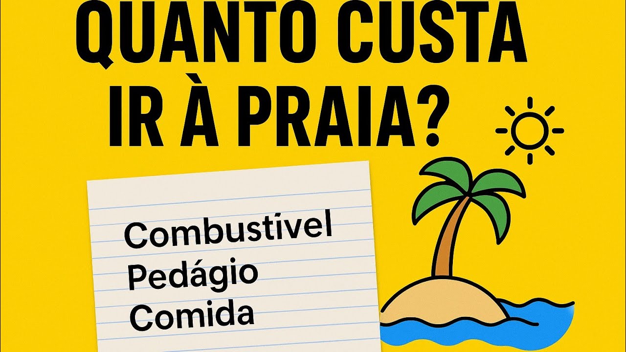 Quanto custa um bate e volta na praia? | Gastos reais anotados 💸
