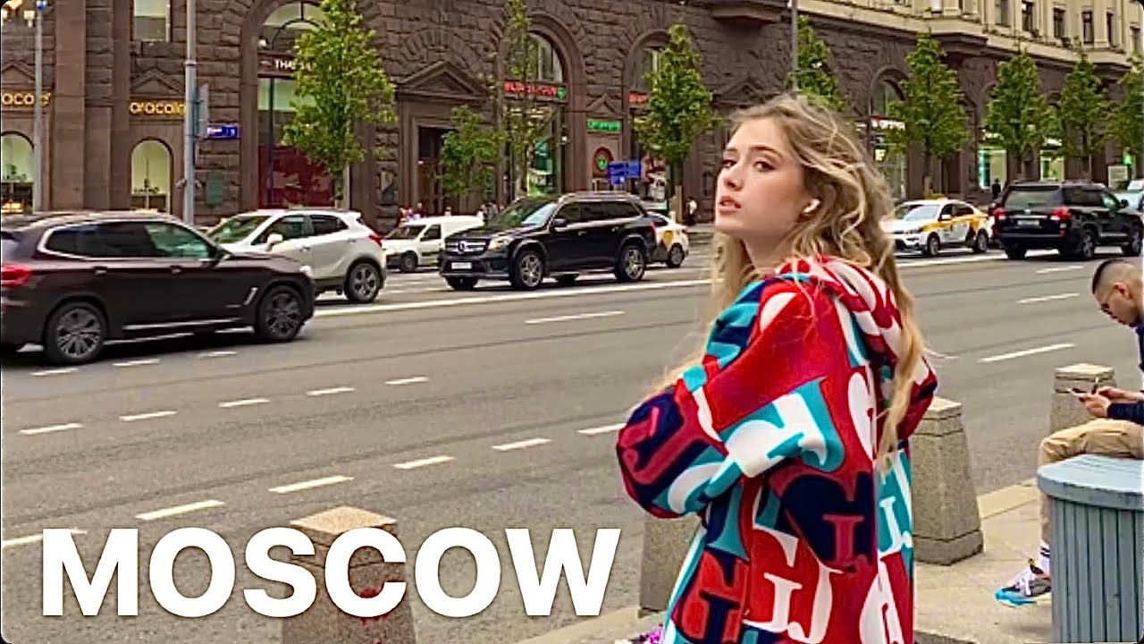 MOSCOW RUSSIA  / City Center Walking Tour / 4K UHD
