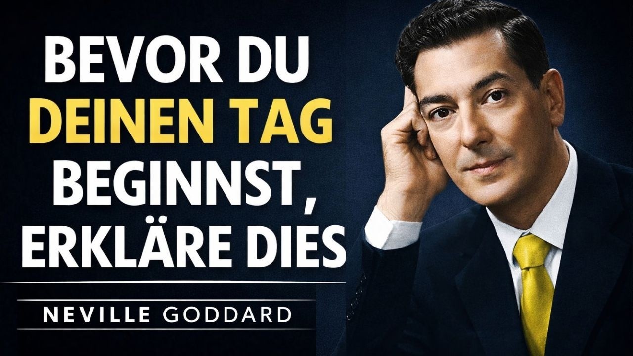NEVILLE GODDARD: BEVOR DU DEINEN TAG BEGINNST, ERKLÄRE DIES