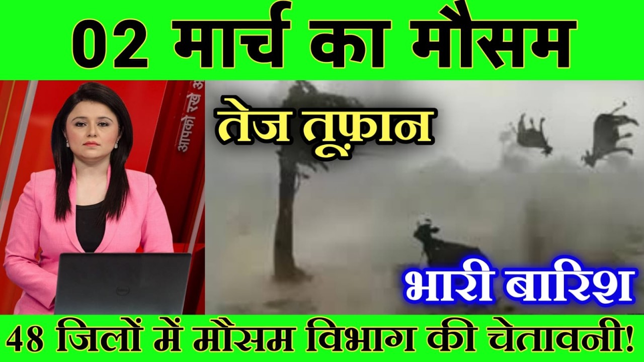 02 मार्च का मौसम| today weather update, heat wave, #Mausam_ki_jankari #Lucknow_weather #आज_का_मौसम
