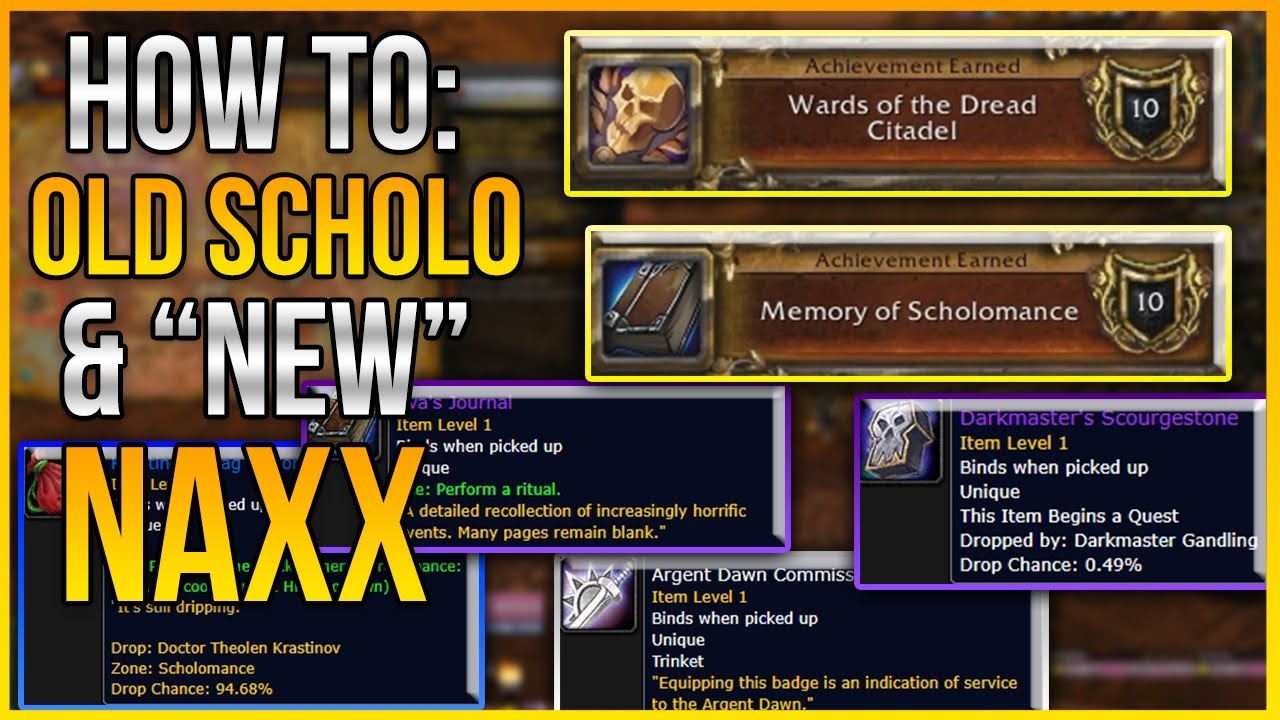 STEP BY STEP GUIDE: Unlocking Old Scholomance & 