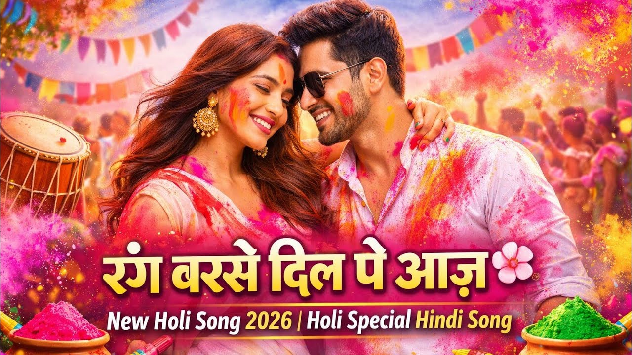 रंग बरसे दिल पे आज 🌸 | New Holi Song 2026 | Holi Special Hindi Song  #RangBarseDilPeAaj