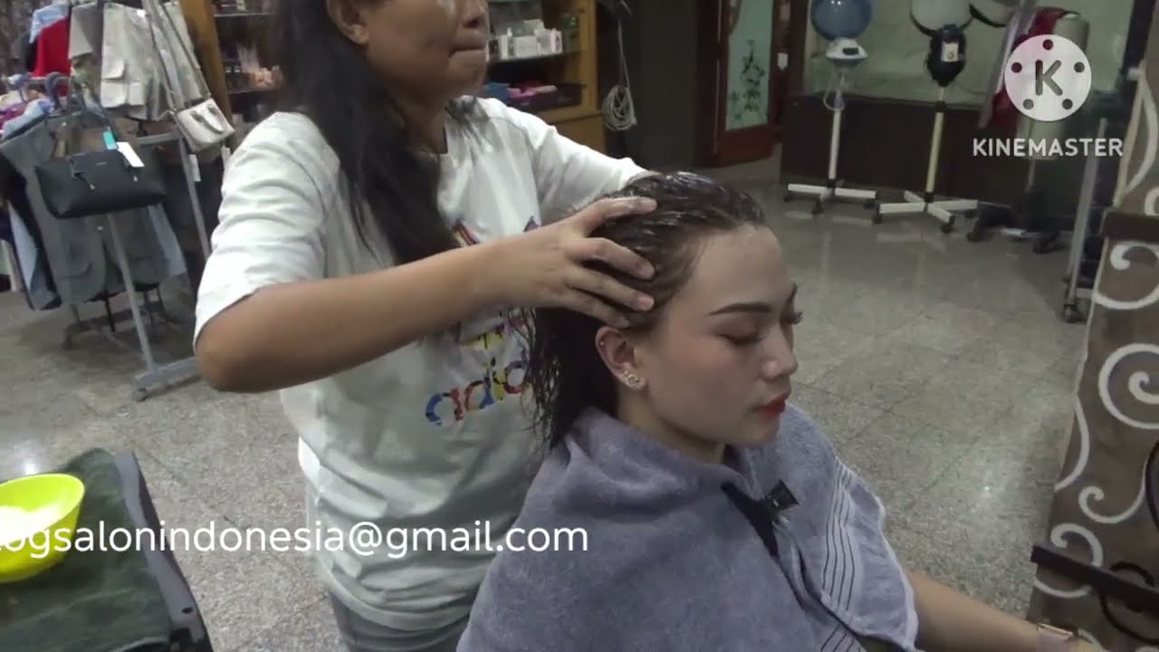 fruit creambath, creambath massage makes you relax,salon Indonesia,salon eveline manado
