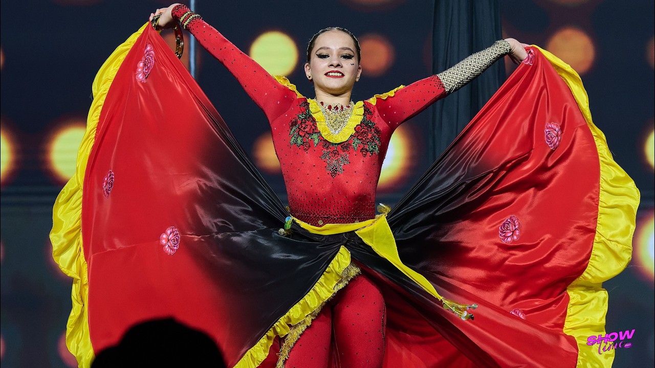 Art Festival of Aerial Gymnastics Spanish Flamenco Dance (Passionate and expressive)