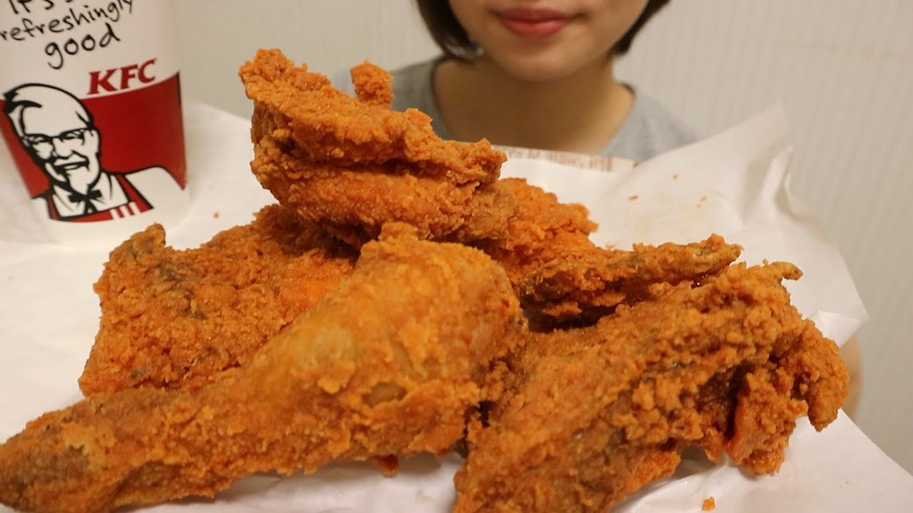 ASMR☆咀嚼音 ケンタッキー レッドホットチキンを食べる！