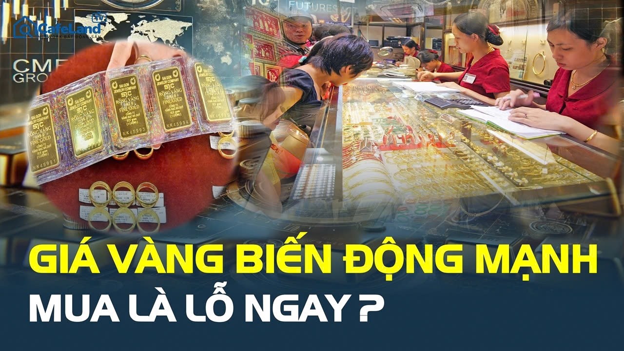 Cảnh báo: Giá vàng BIẾN ĐỘNG MẠNH, người mua mới rơi vào “VÙNG NGUY HIỂM” | CafeLand