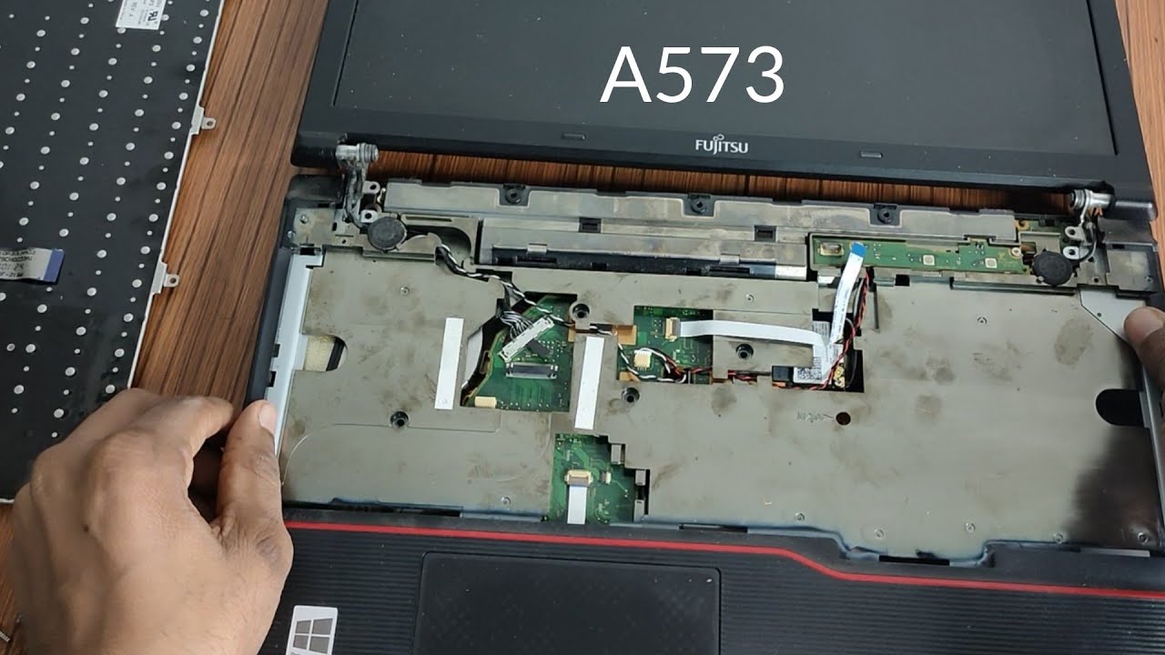 Fujitsu Lifebook A573 Hdd replacement with SSD . Fujitsu A573 Teardown. Renewed Fujitsu laptop