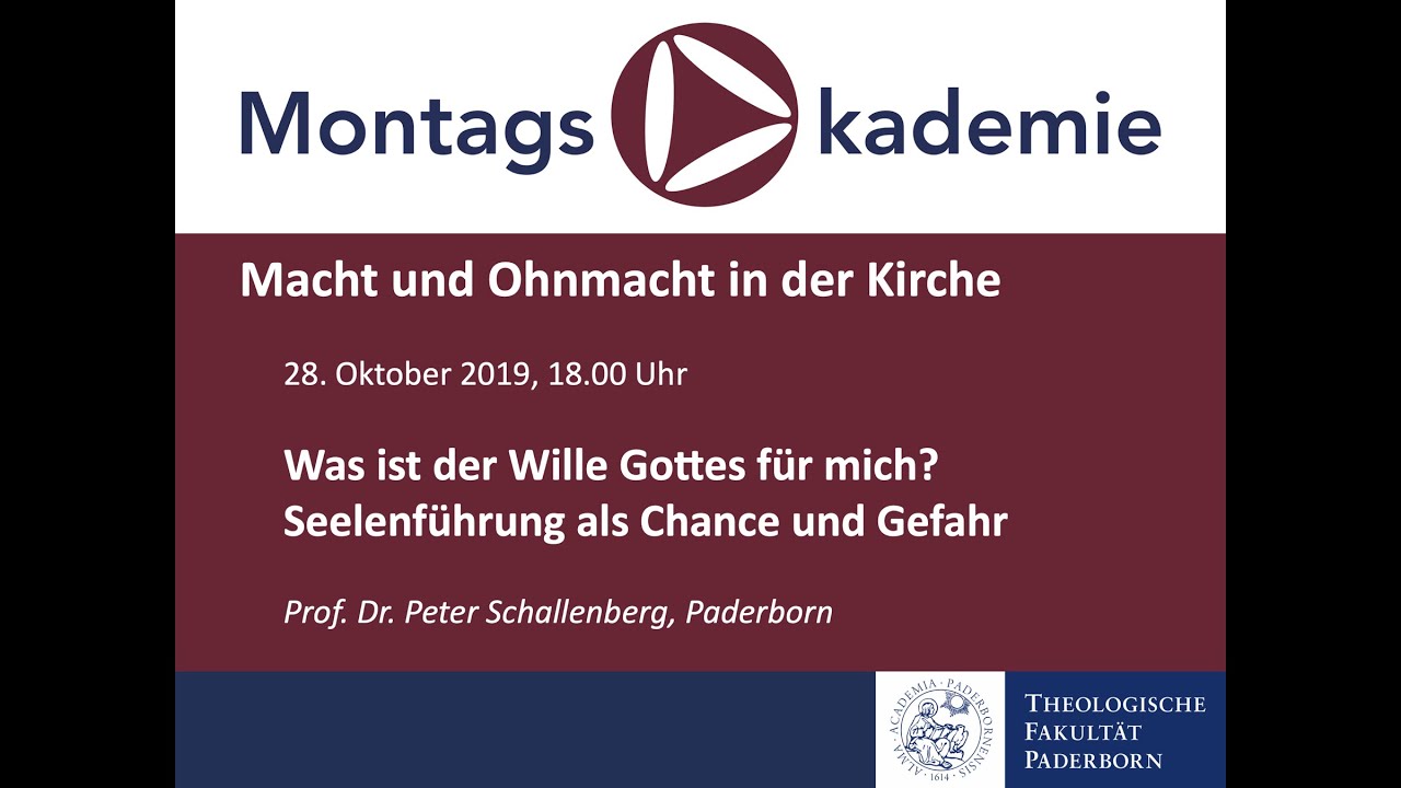Montagsakademie | Macht und Ohnmacht in der Kirche | Vortrag: Peter Schallenberg (28.10.2019)