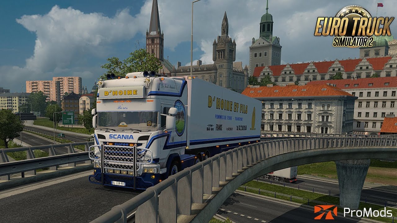 ETS2 Scania D’Hoine 🚚 Mit dem V8 und 580PS durch Polen 🔵 #873 ProMods-Tour