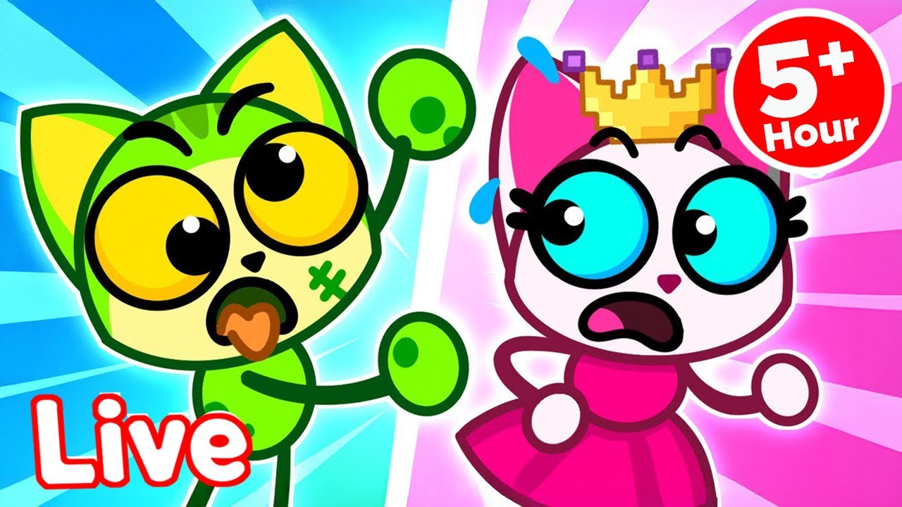 🔴 LIVE | Can He Escape the Game? 🎮 Princess Vs Zombie in Minecraft World 🧩 Play Pretend