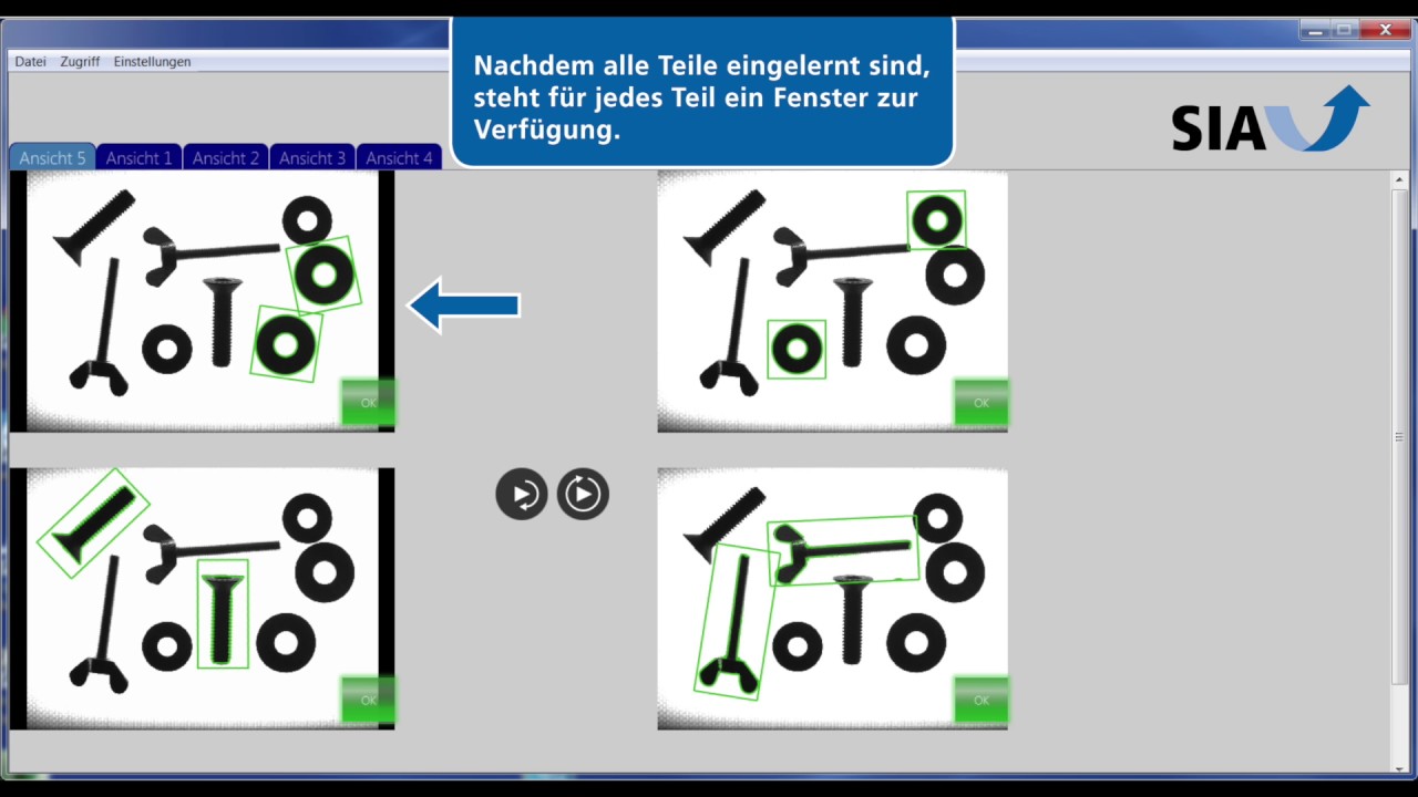 SIA Vollstaendigkeitspruefung von Verpackungsbeuteln