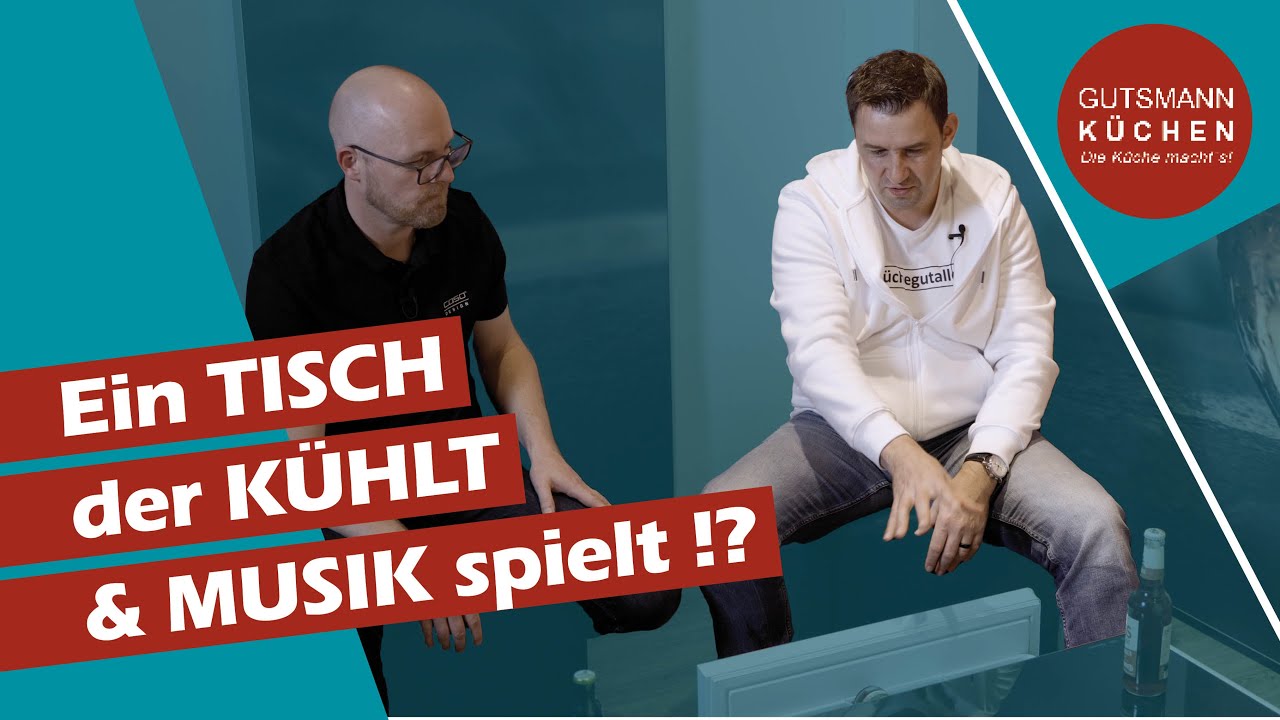 Dieser Tisch ist ein 🧊KÜHLSCHRANK und ein 🎶LAUTSPRECHER!