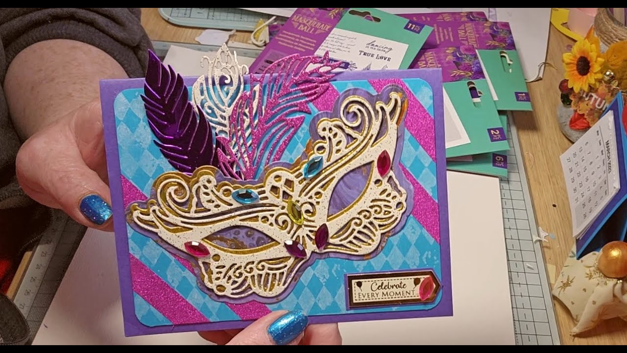 Cards I made with the Masquerade Ball collection