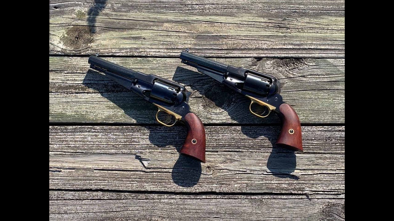 Стрельба из армейских револьверов Pietta Remington New Model 1858 Black Powder Revolvers