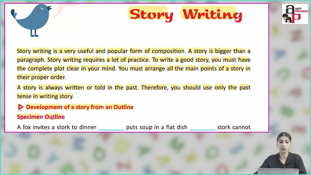 Ch 19 | Aarti Prakashan | Grammar | Class 5 | Story Writing  | For children