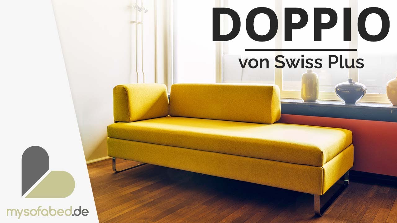DOPPIO Schlafsofa / Doppelliege mit Lattenrost von Swiss Plus - mysofabed.de