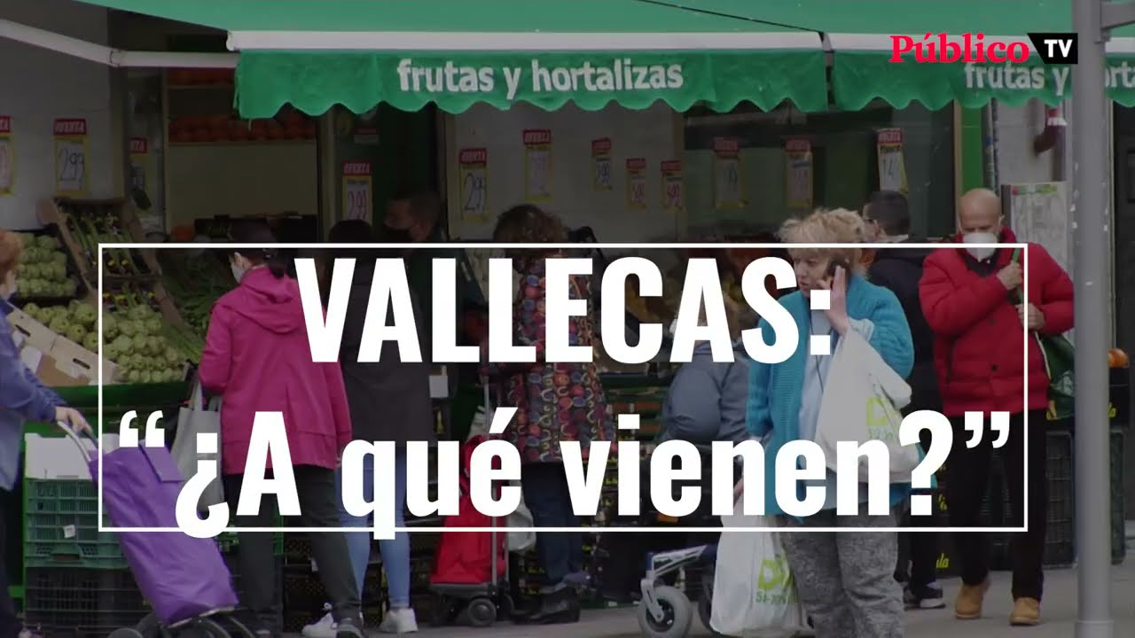 Vecinos de Vallecas responden al acto de Vox: 