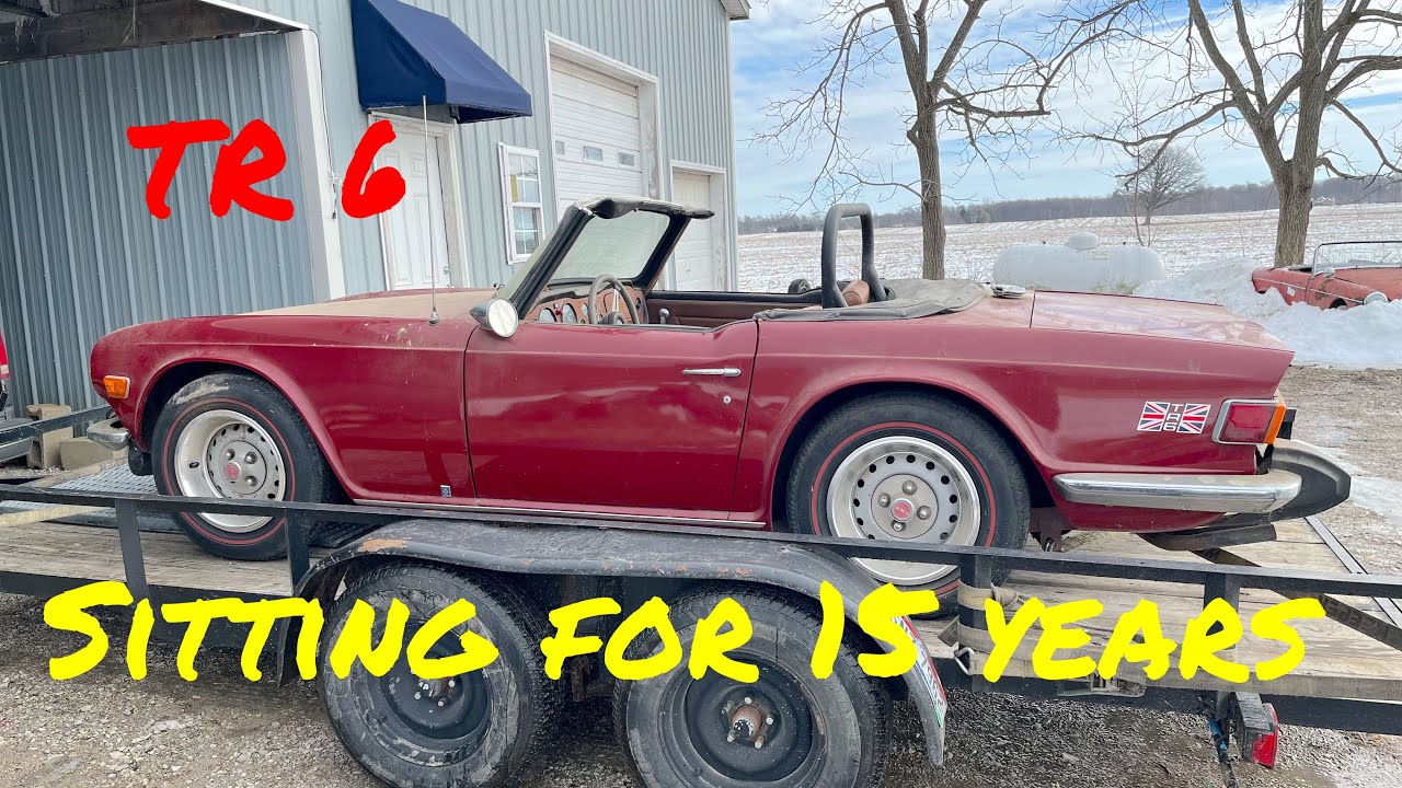 74 Triumph TR6 first inspection after sitting 15 years