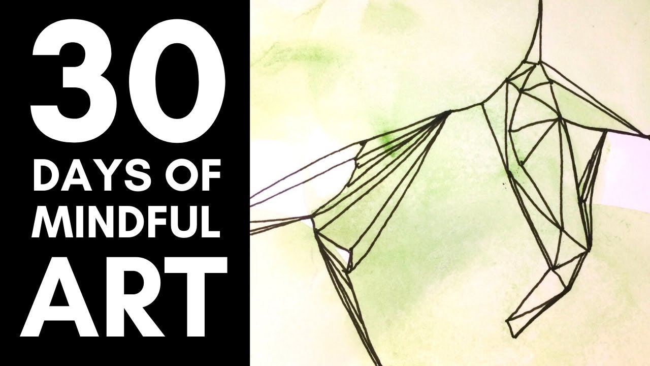 Intuitive Painting Techniques & Mindful Doodling Exercise for Beginners | 30 Day Art Challenge