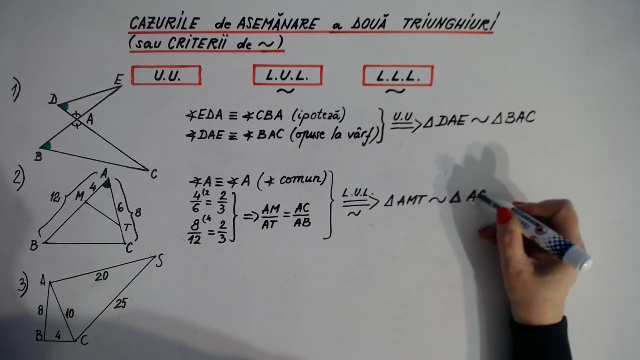 mm5m.13 - matemaaax5minute - Cazurile de asemanare a doua triunghiuri