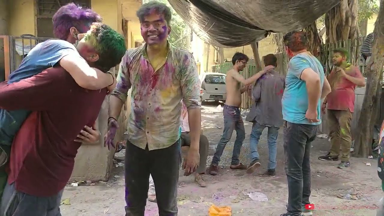 Celebrating Holi with Cousins and friends - Part 1 | Holi March 2019