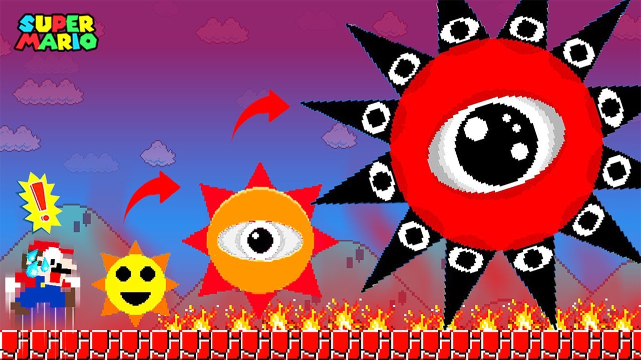 Mario vs Suika | Mr.Sun Can't Touch Color Red VERY SAD STORY!