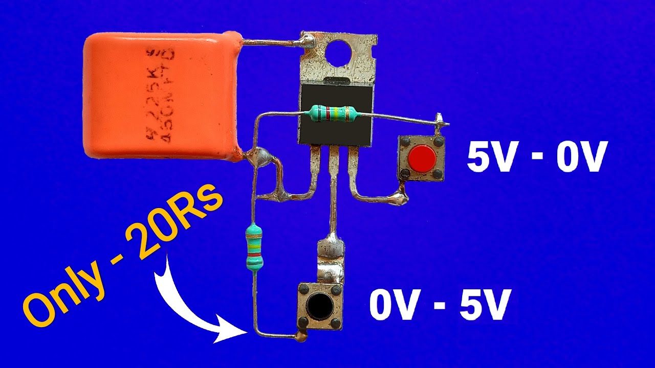 Incredible Invention!! Switch Adjustable Voltage Regulator..How To Make Voltage Regulator Circuit..