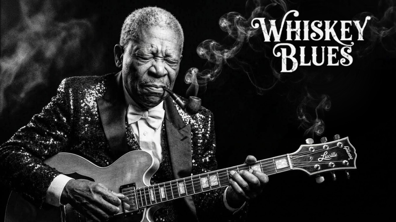 Smoky Whiskey & Chicago Blues Instrumental - Calm & Quiet Night Mood