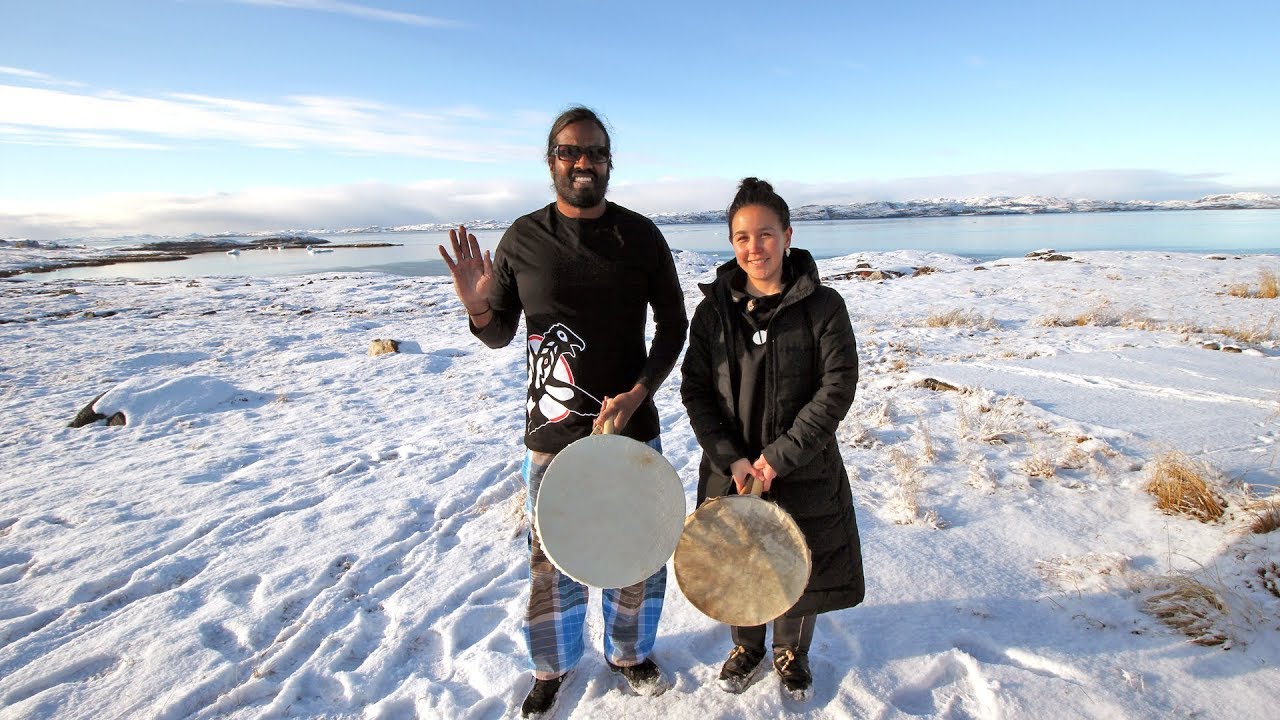 How to play the Inuit Qilaat Drum: Wilbur Sargunaraj-Feat: KUKA